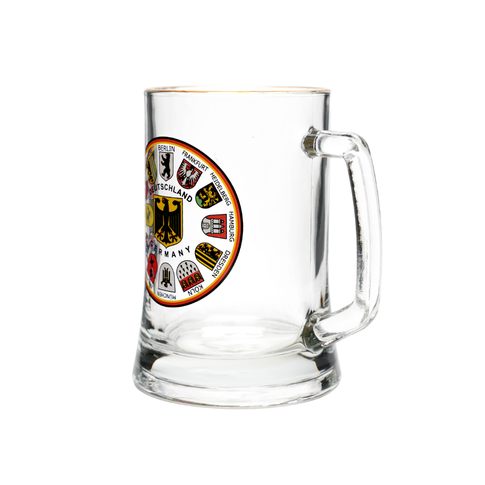 Amend Souvenir Sternbodenseidel 0,4 l mit Wappenkranz-Motiv – Bierglas Deutschland Souvenir