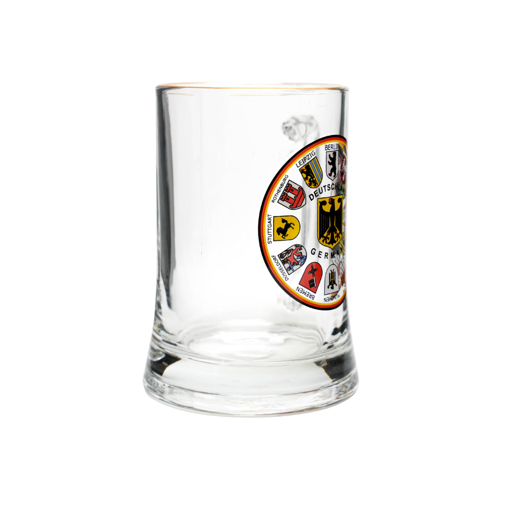 Amend Souvenir Sternbodenseidel 0,4 l mit Wappenkranz-Motiv – Bierglas Deutschland Souvenir