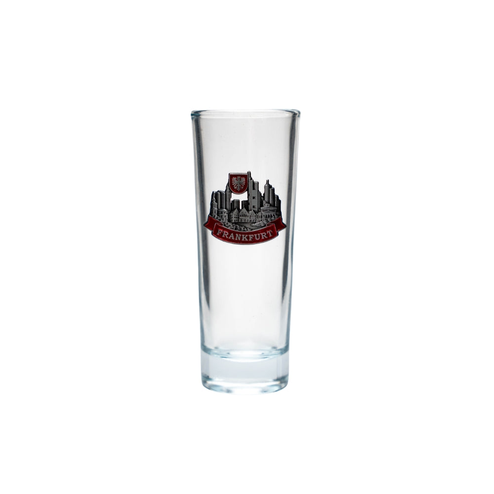 Amend Souvenir Vodkaglas Frankfurt klar – Schnapsglas Deutschland Souvenir
