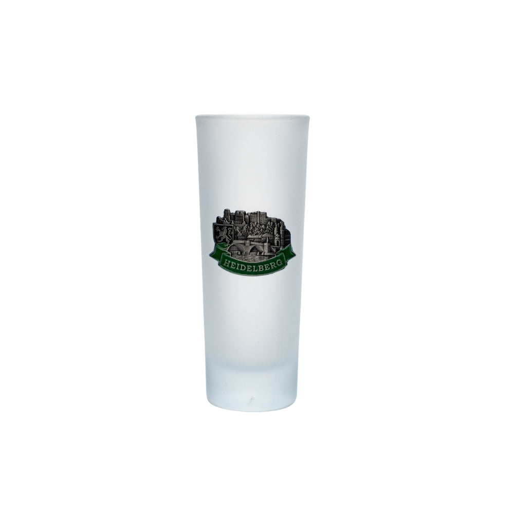 Amend Souvenir Vodkaglas Heidelberg matt – Schnapsglas Deutschland Souvenir