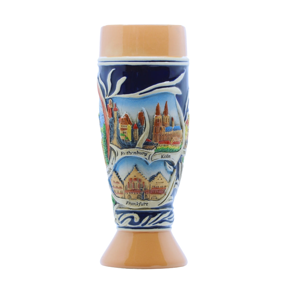 Amend Souvenir Weizenbecher 0,5 l mit Deutschland-Motiv – Bierglas Souvenir & Geschenk
