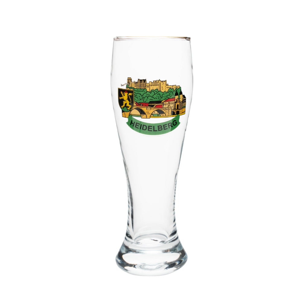 Amend Souvenir Weizenglas 0,3 l mit Heidelberg-Design – Bierglas Deutschland Souvenir