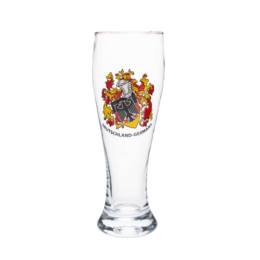 Amend Souvenir Weizenglas 0,3 l mit Schild-Wappen – Bierglas Deutschland Souvenir