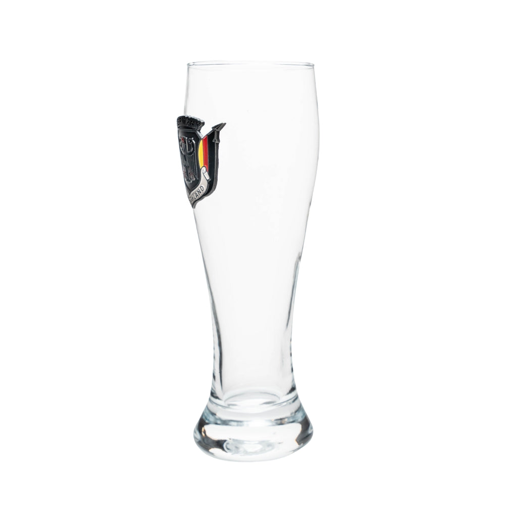 Amend Souvenir Weizenglas 0,3 l mit Metall-Wappen – Bierglas Deutschland Souvenir