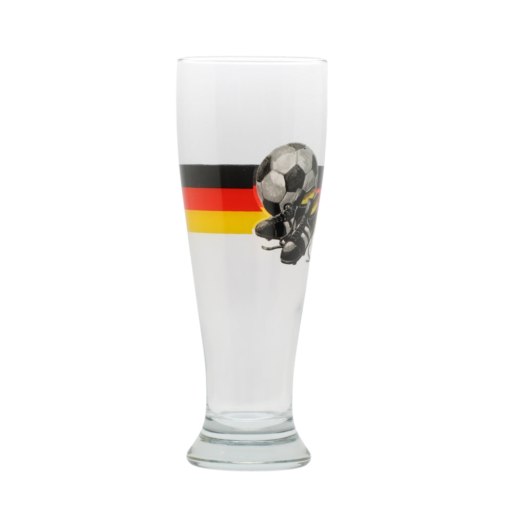 Weizenglas mit Fußball-Motiv – Deutschland Bierglas Souvenir & Fanartikel