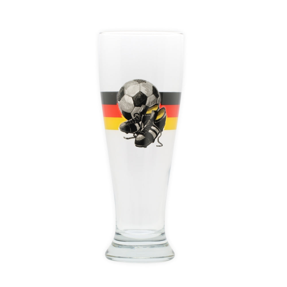 Weizenglas mit Fußball-Motiv – Deutschland Bierglas Souvenir & Fanartikel
