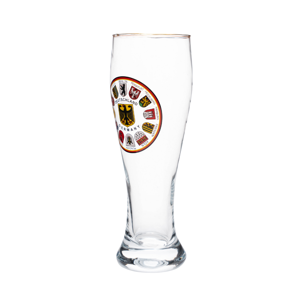 Wheat glass 0.3L coat of arms