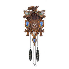 Cuckoo clock 5 leaves painted