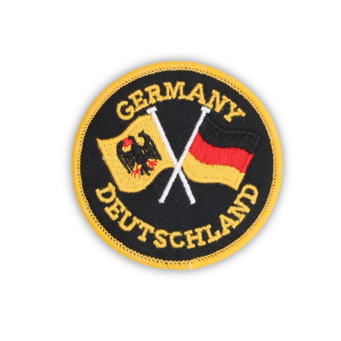 Aufnäher gekreuzte Flagge