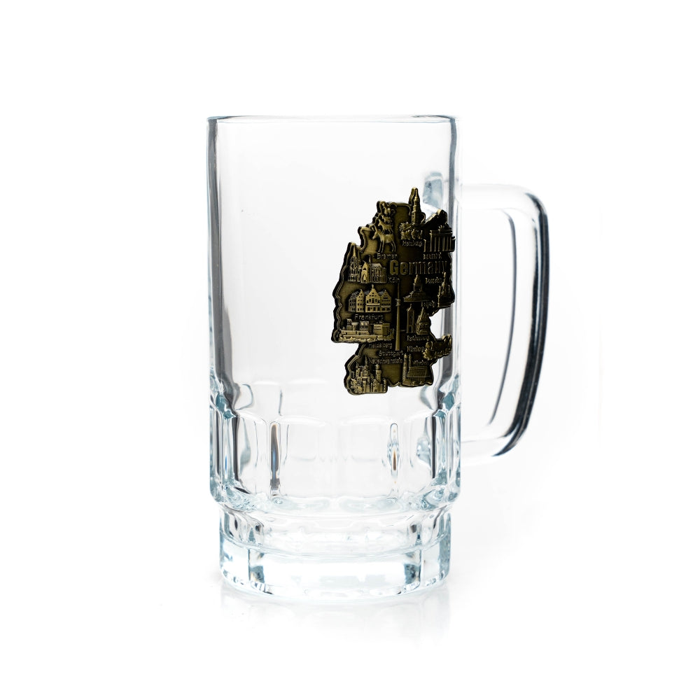 Beer mug 0.4L card metal