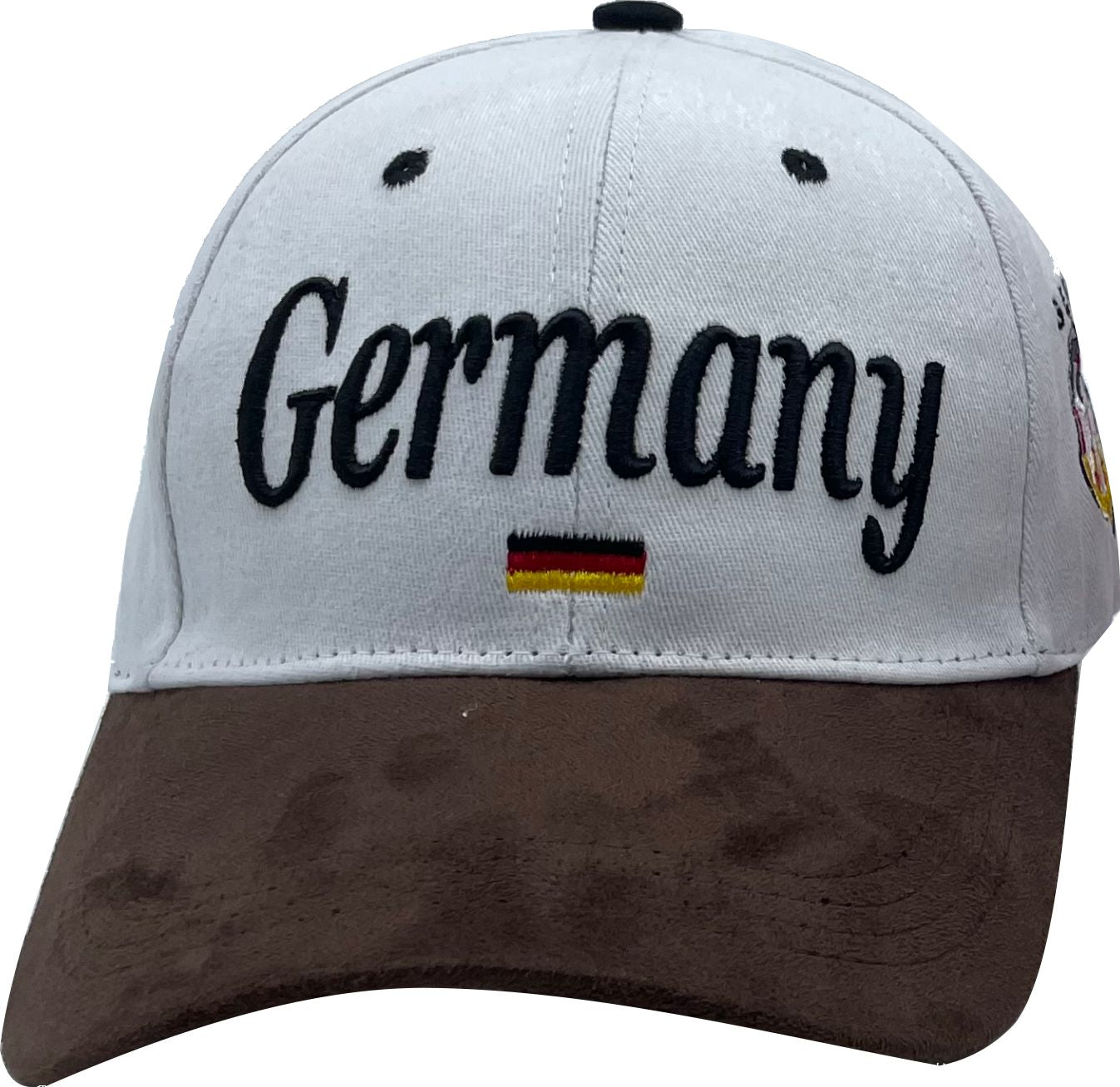 Cap leather Germany white