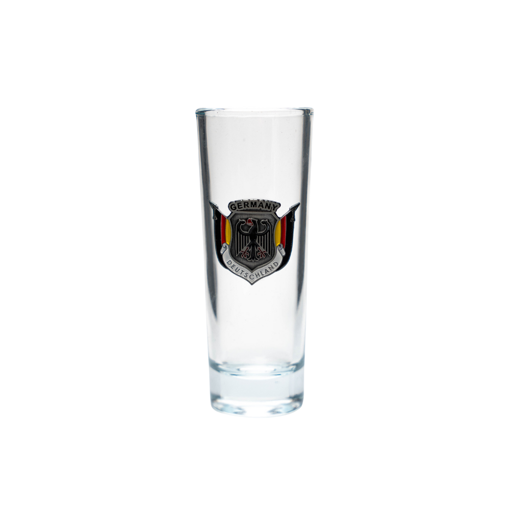 Vodka glass coat of arms clear