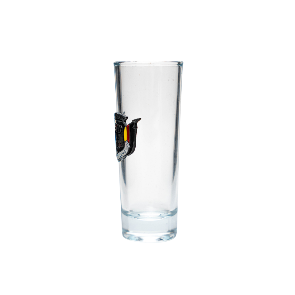 Vodka glass coat of arms clear