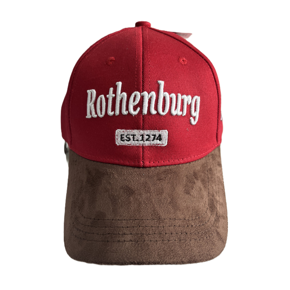 Cap leather Rothenburg red