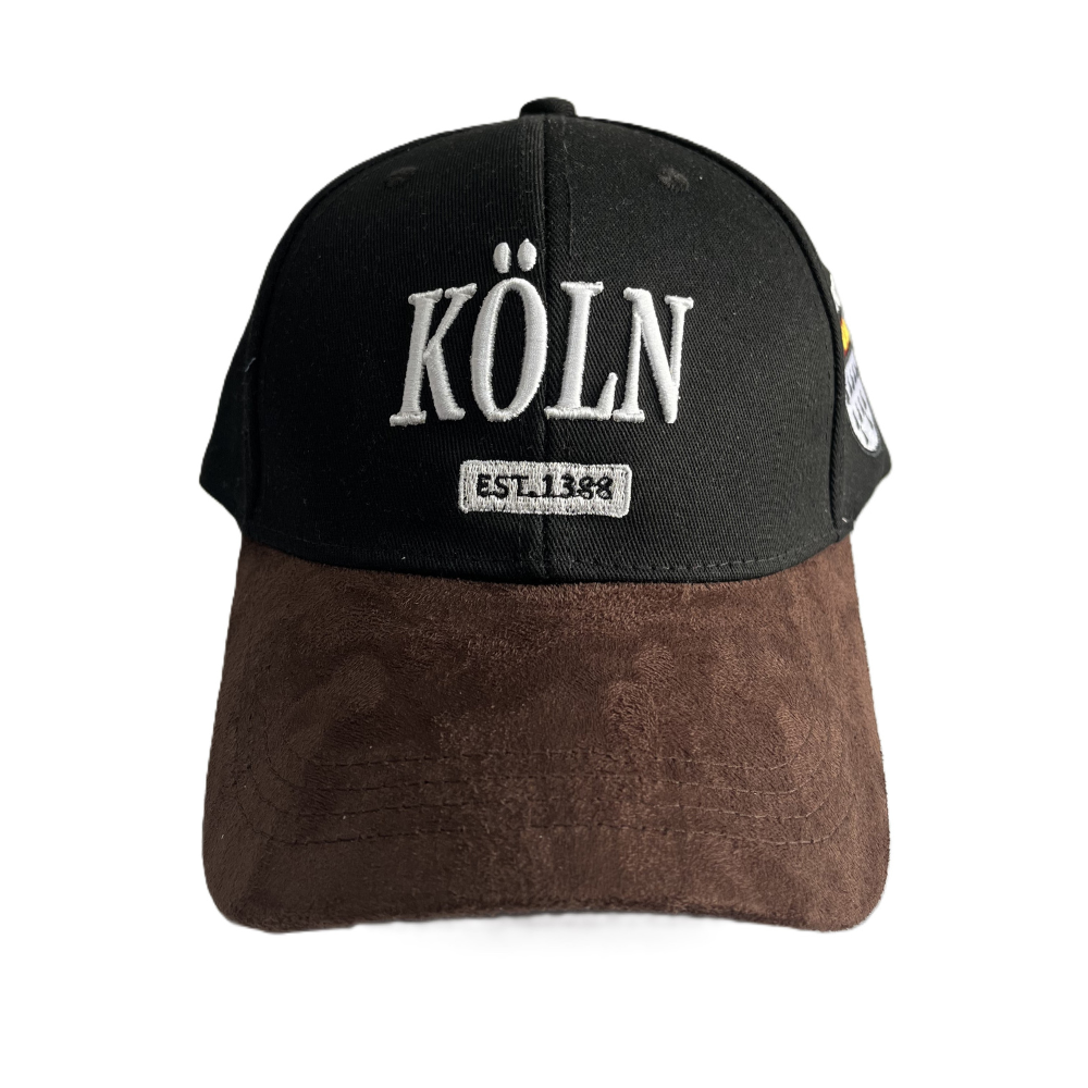 Cap leather Cologne black