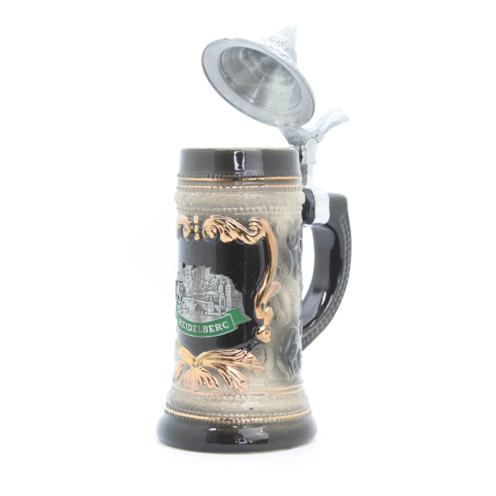 Large beer mug Heidelberg plaque