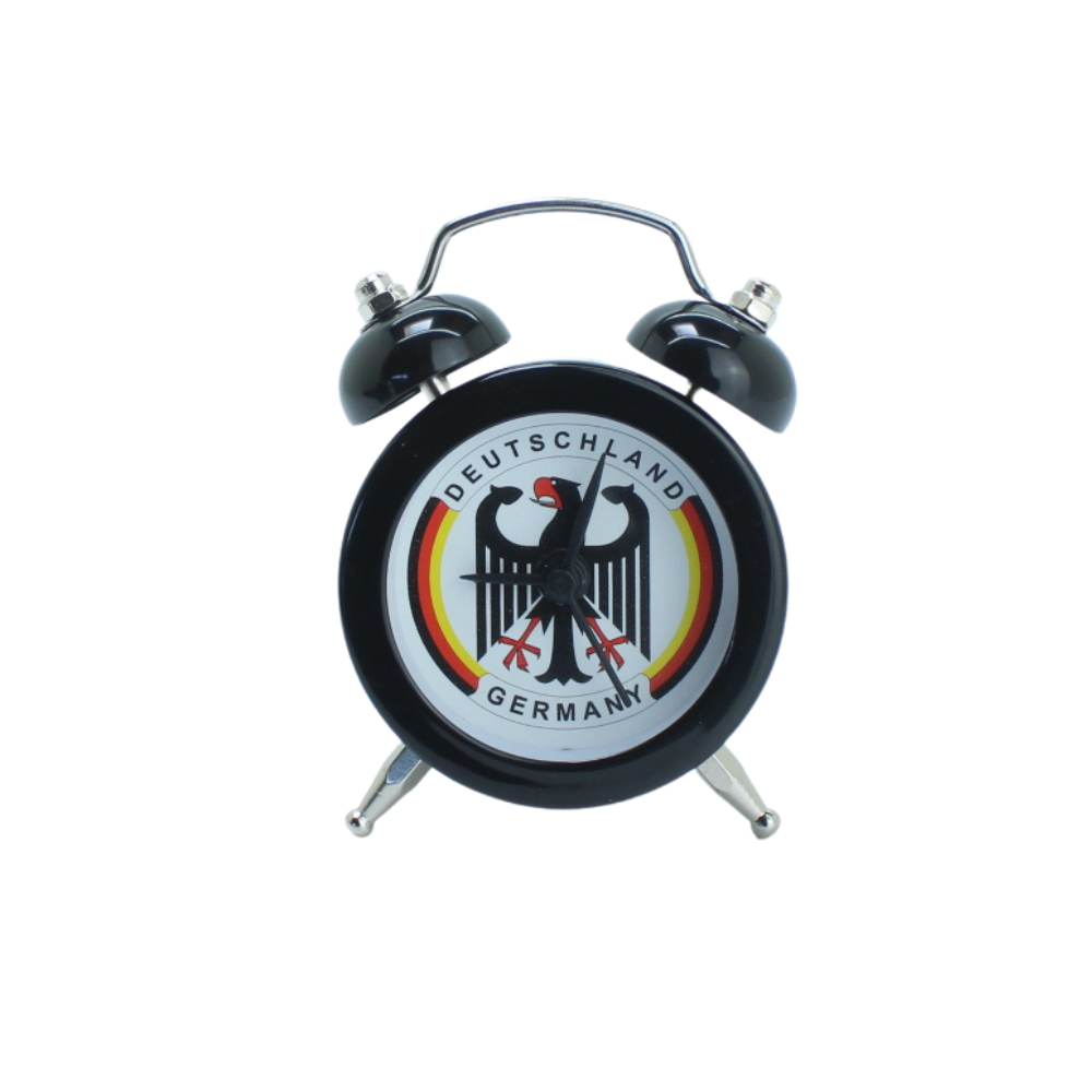 Mini alarm clock crossed flags