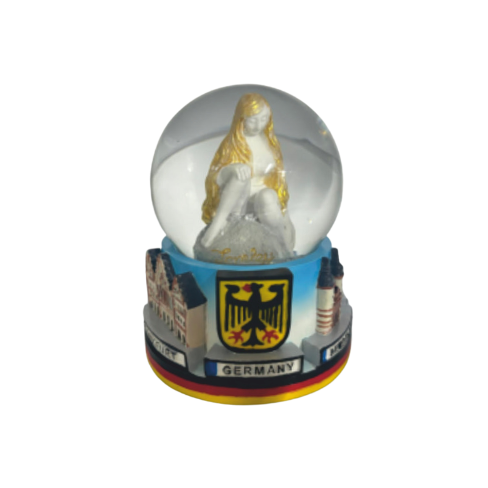 Snow globe FFM large silver