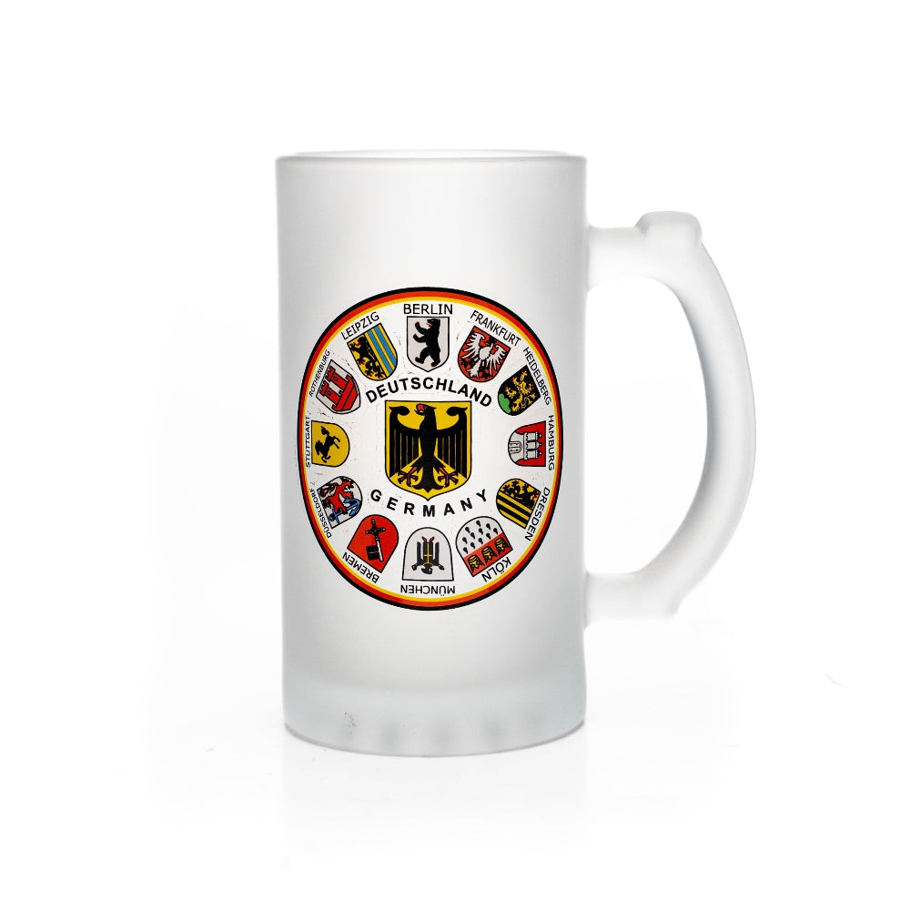 Beer glass coat of arms matt