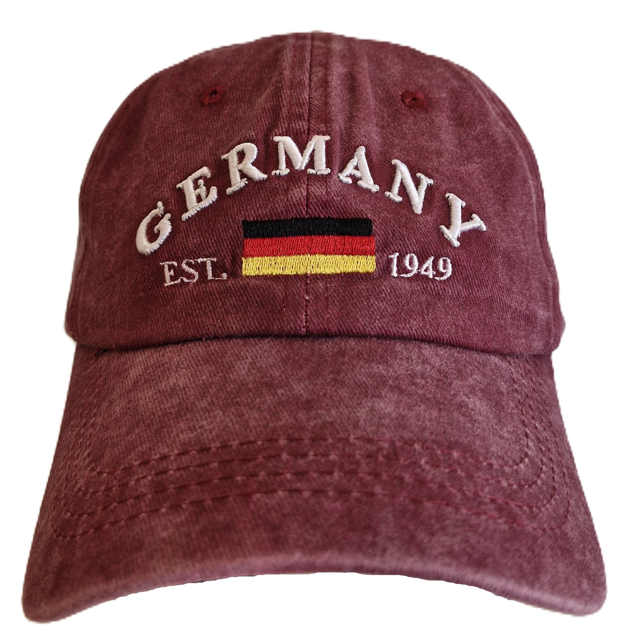 Cap washed Germany red