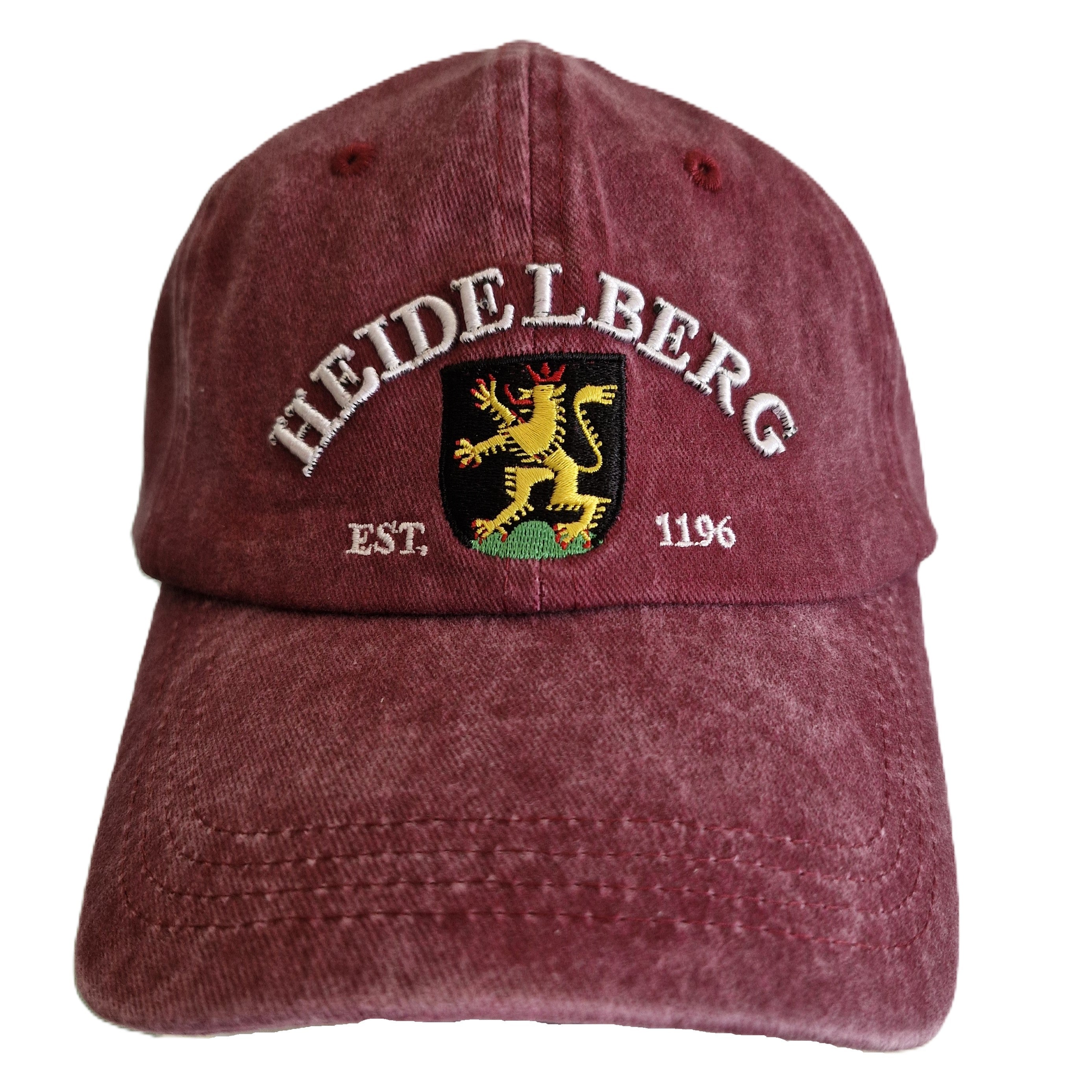 Cap washed Heidelberg red