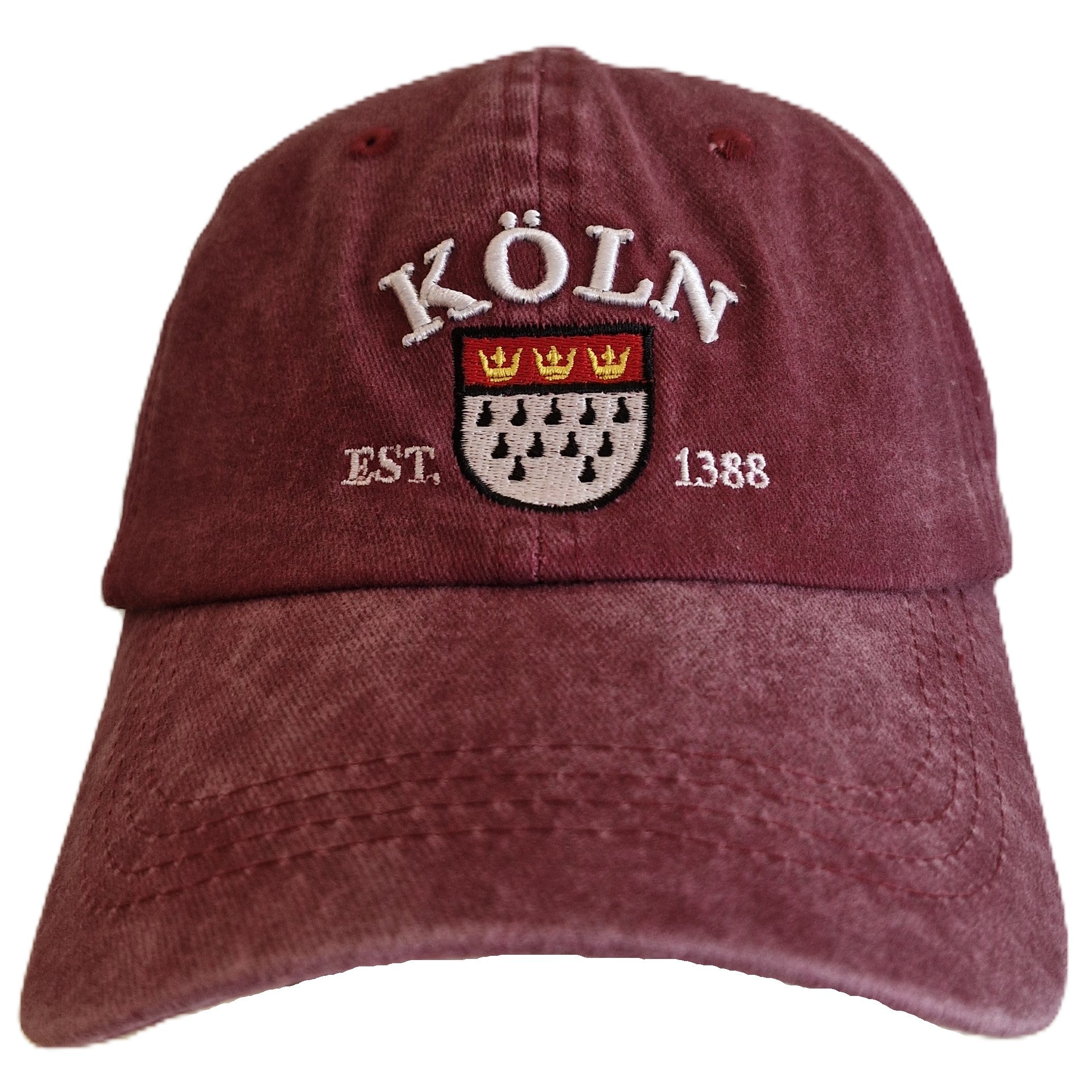 Cap washed Cologne red