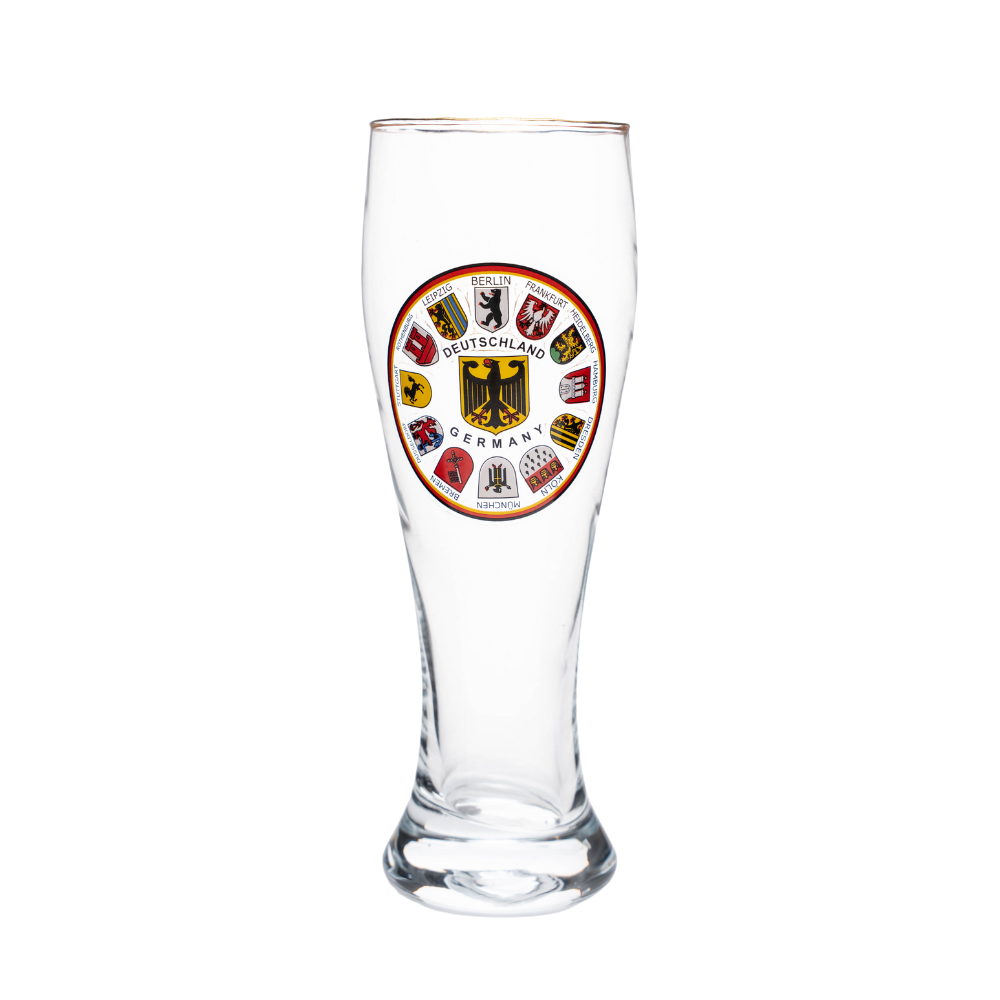 Wheat glass 0.3L coat of arms