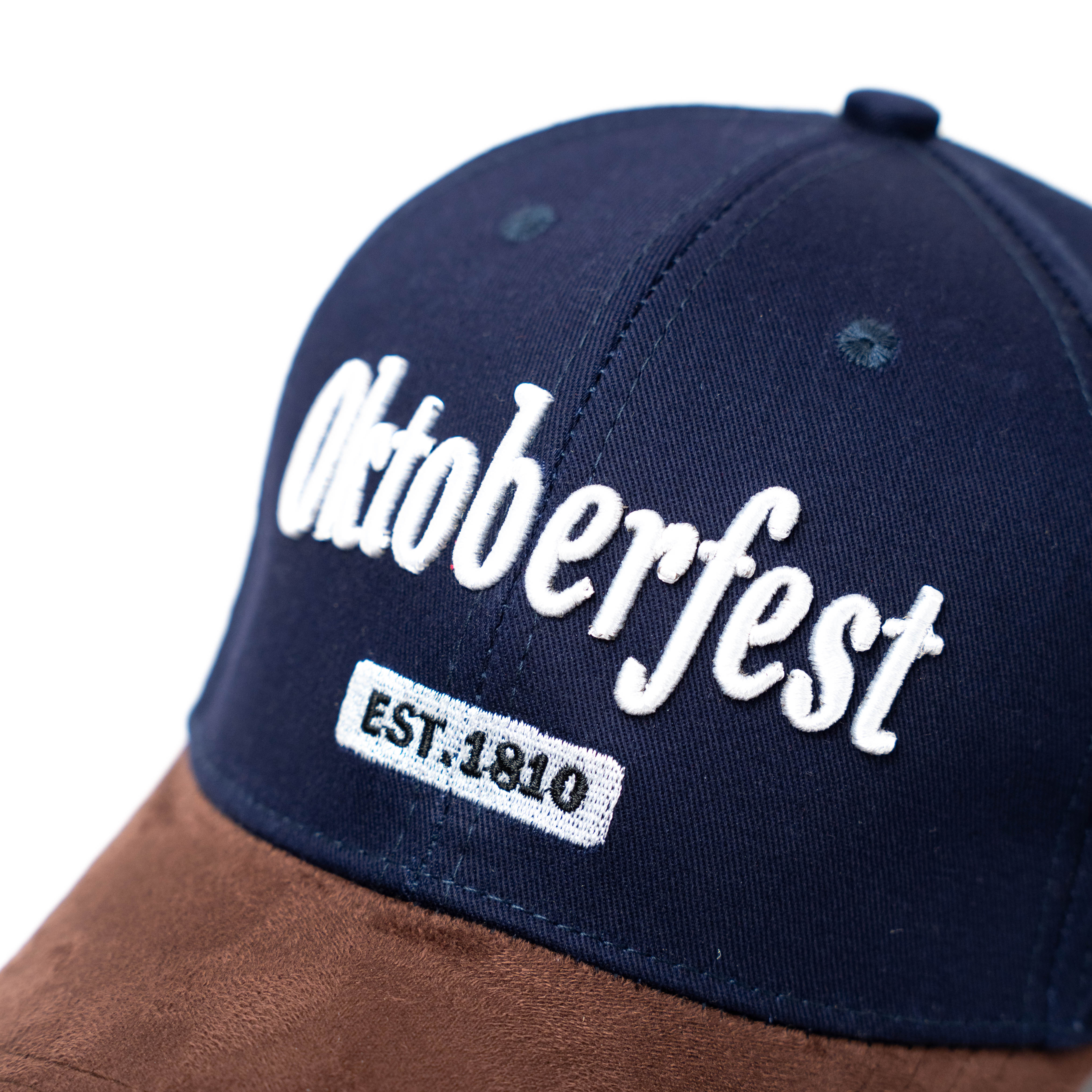 Cap Leder Oktoberfest blau