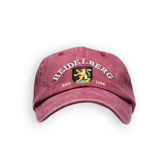 Cap washed Heidelberg red