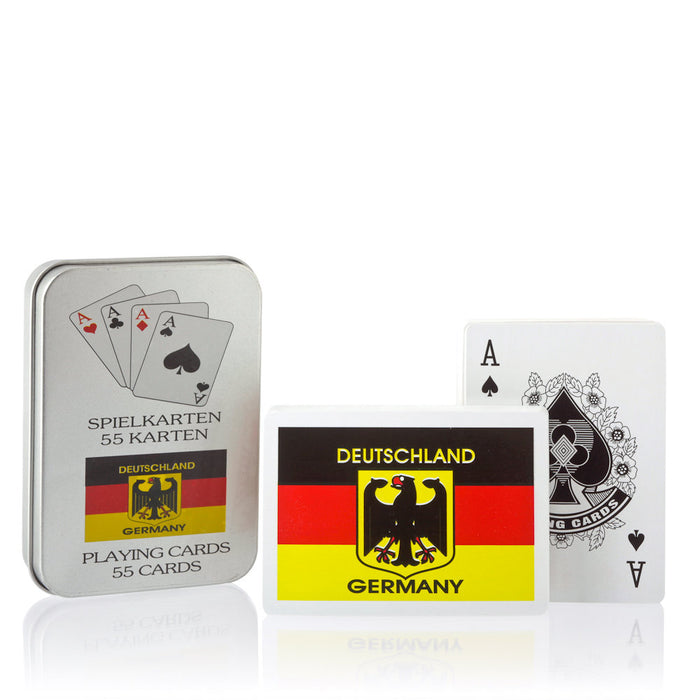 Spielkarten Deutschland-Fahne weiß