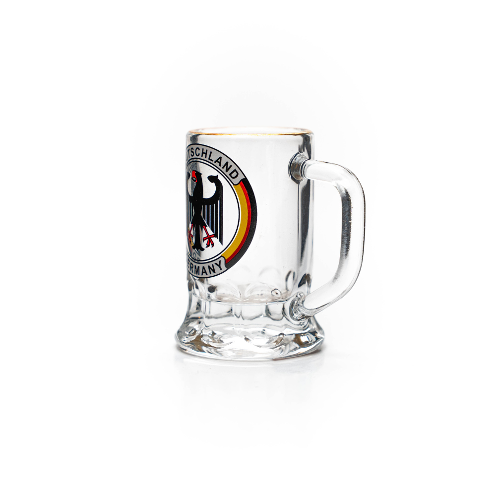 Glass tankard mini 2cl eagle round