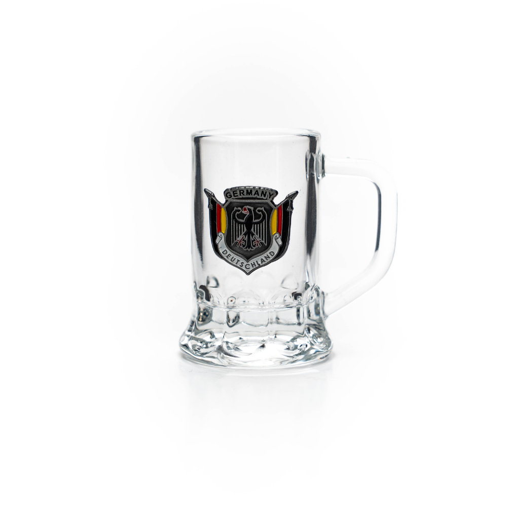 Glass mug mini 2cl eagle metal