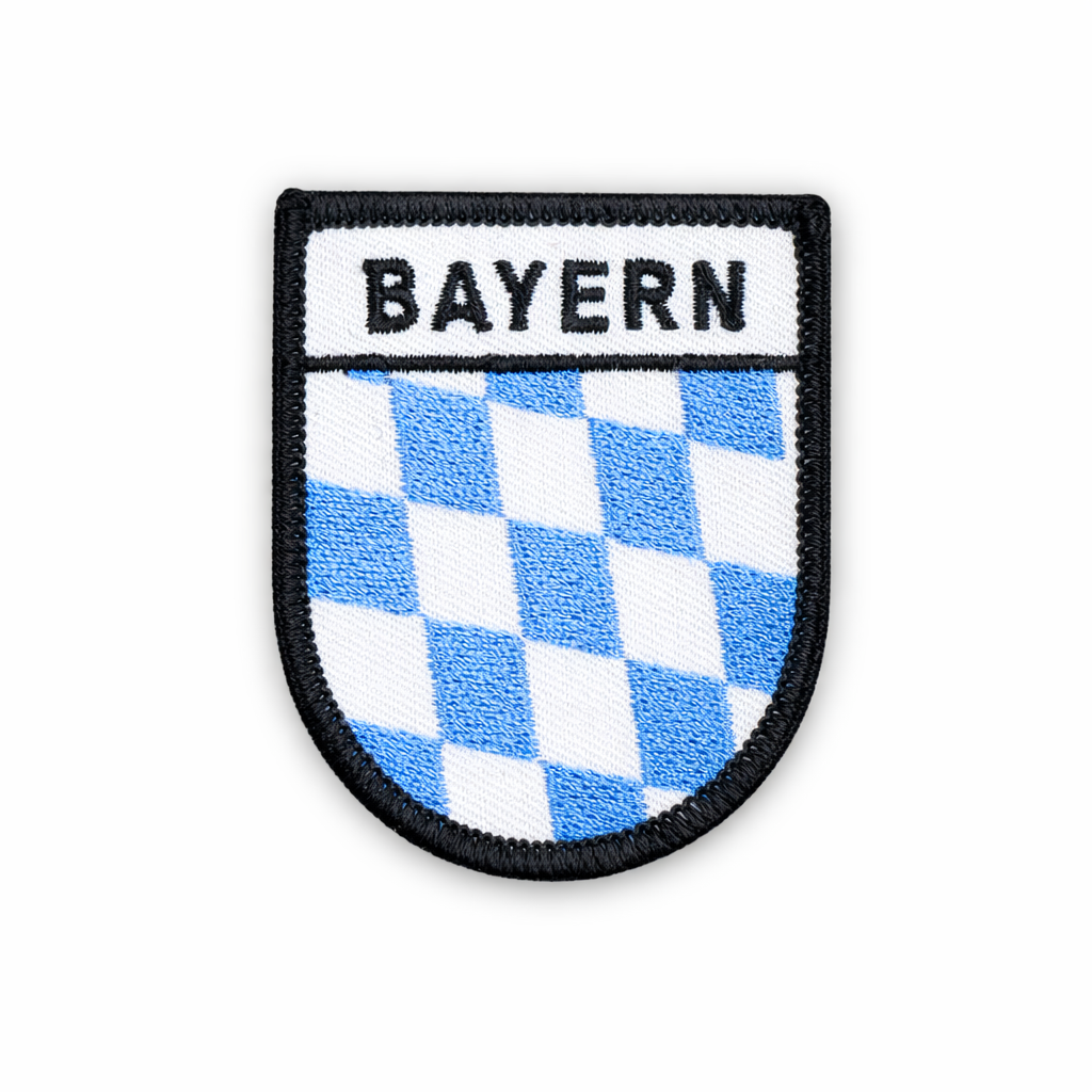 Bayern-Aufnäher mit Rauten-Muster, klassischer Patch zum Verzieren von Kleidung oder Accessoires