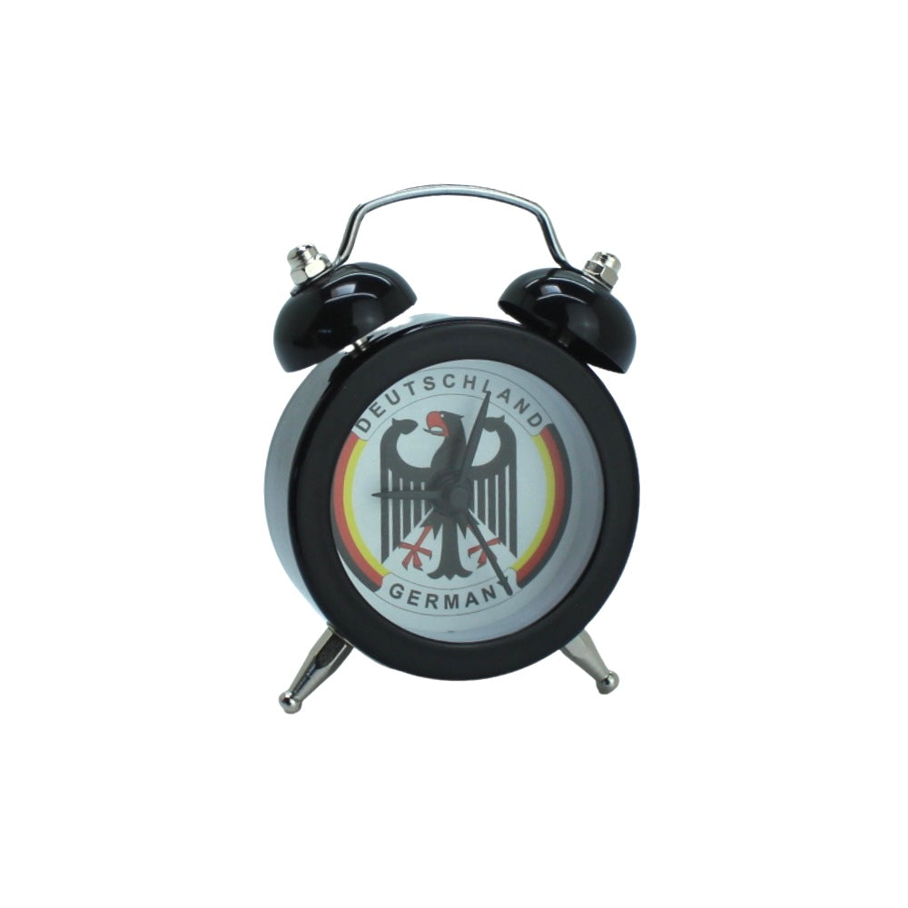 Mini alarm clock crossed flags