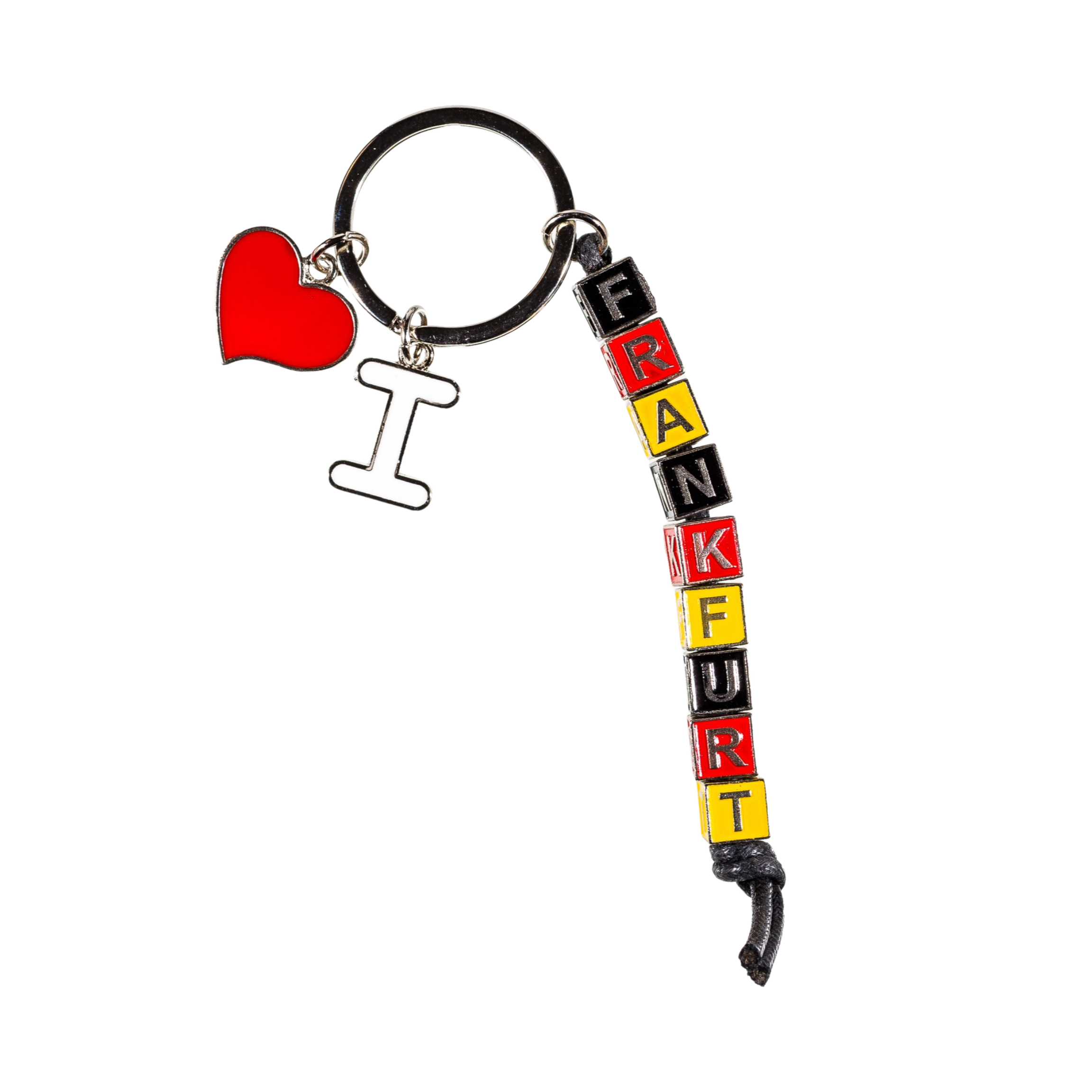 Keychain metal cube Frankfurt