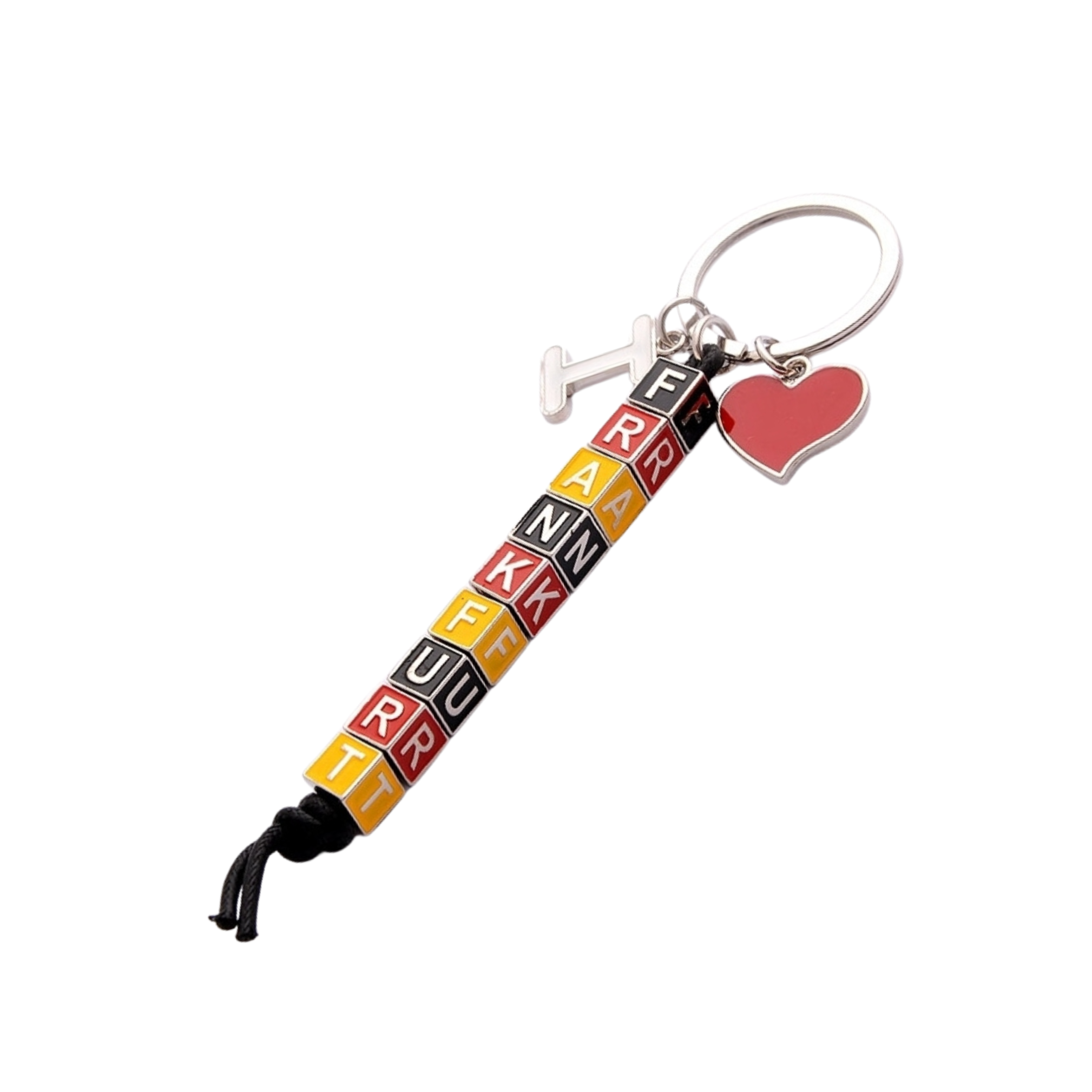 Keychain metal cube Frankfurt
