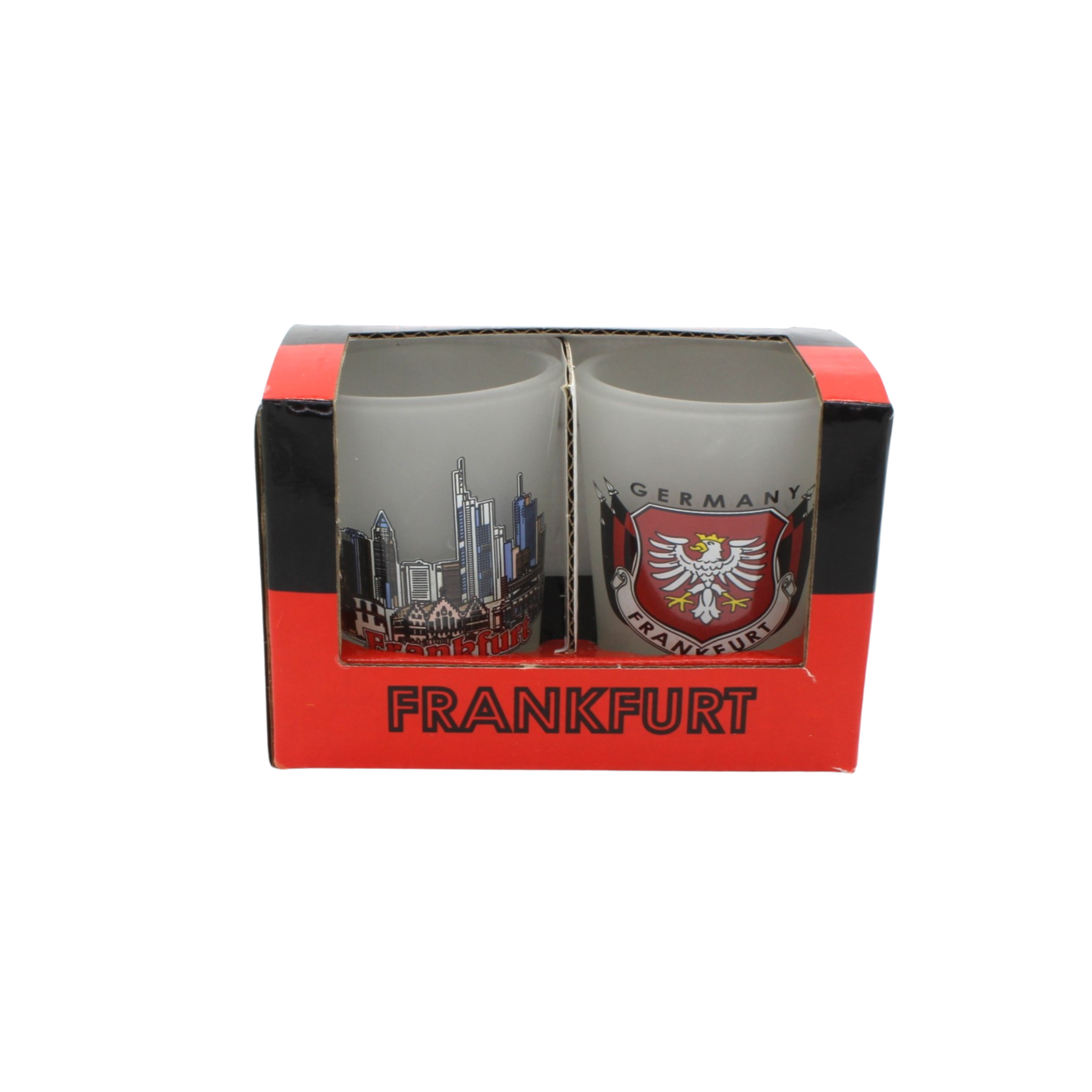 Glass stamper set of 2 Frankfurt