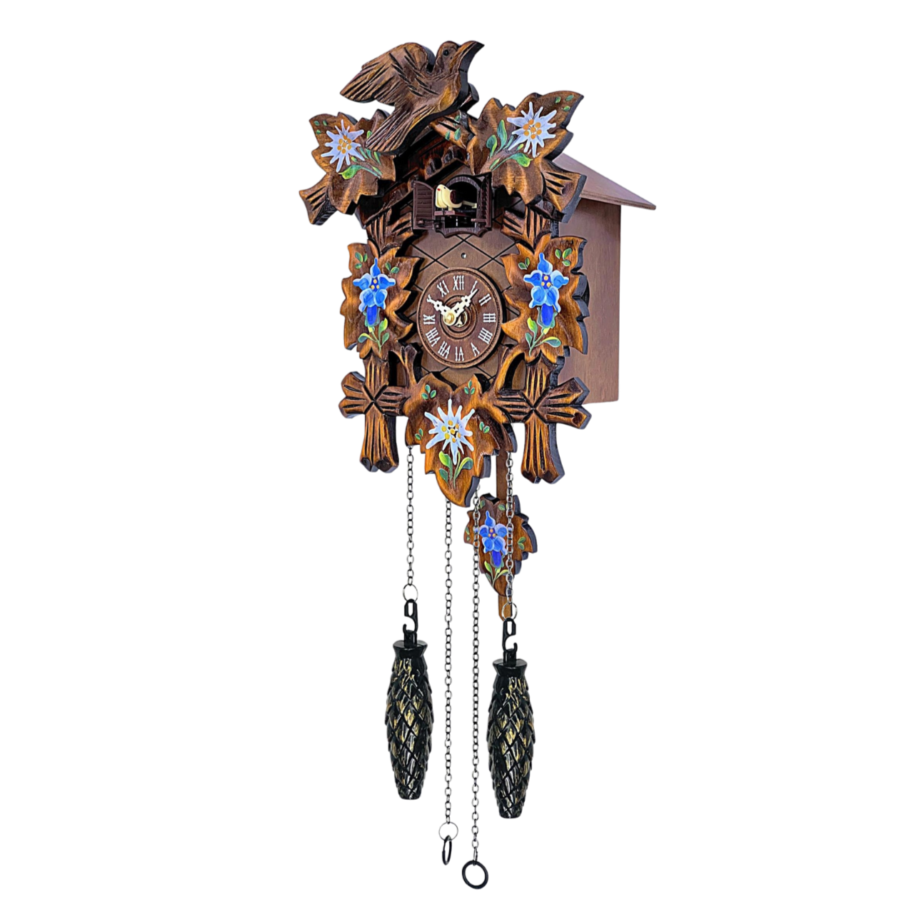 Cuckoo clock 5 leaves painted