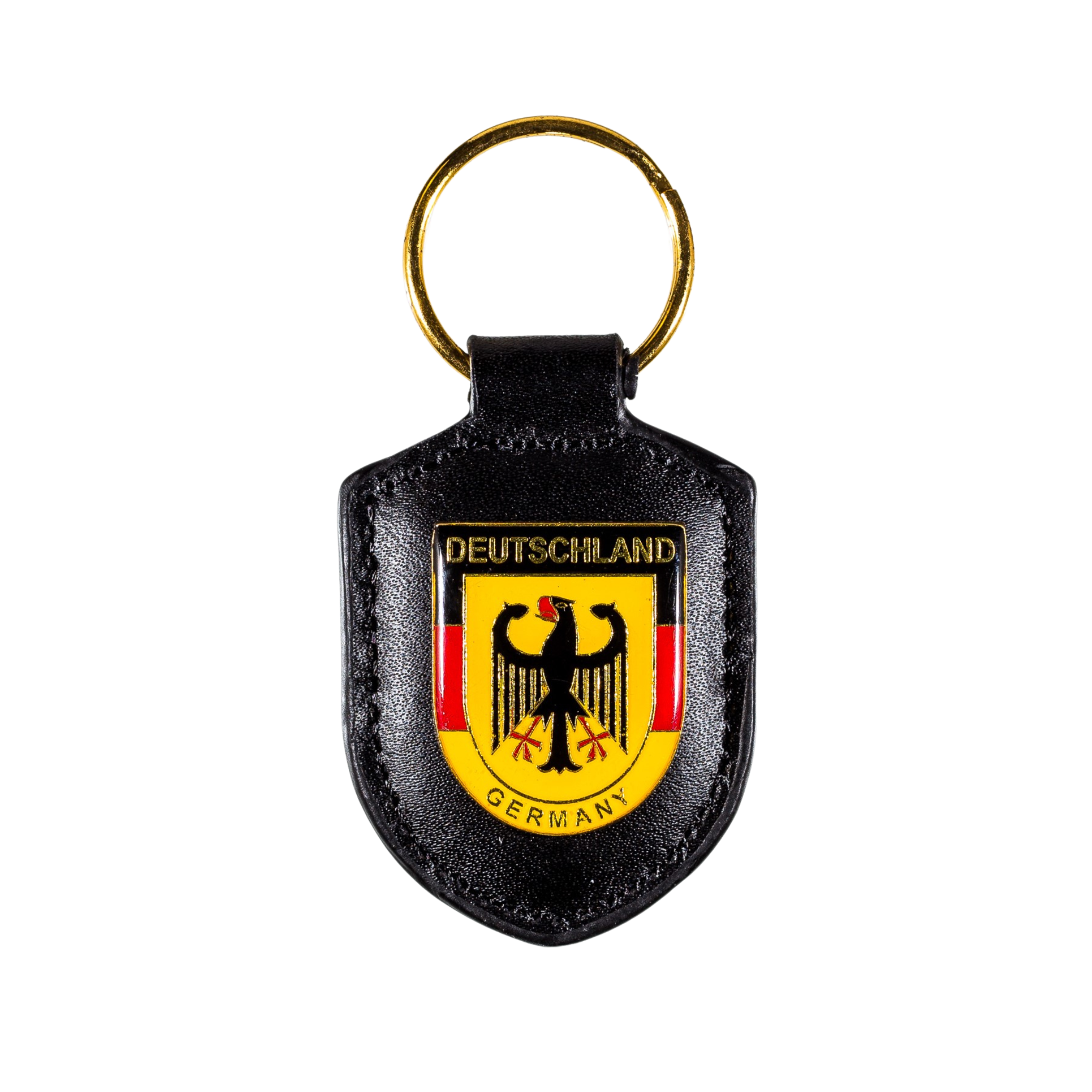 Leather keychain Germany coat of arms