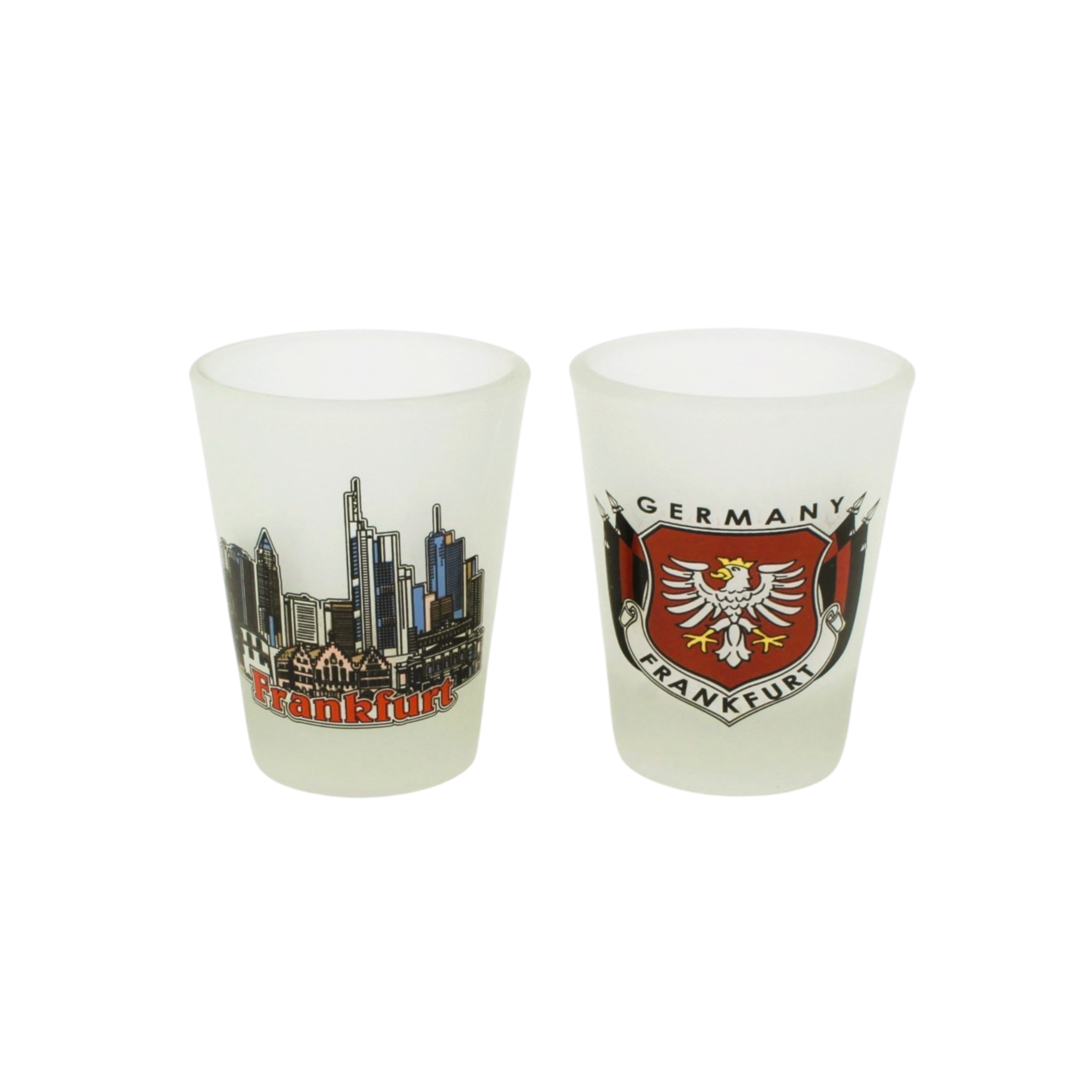 Glass stamper set of 2 Frankfurt