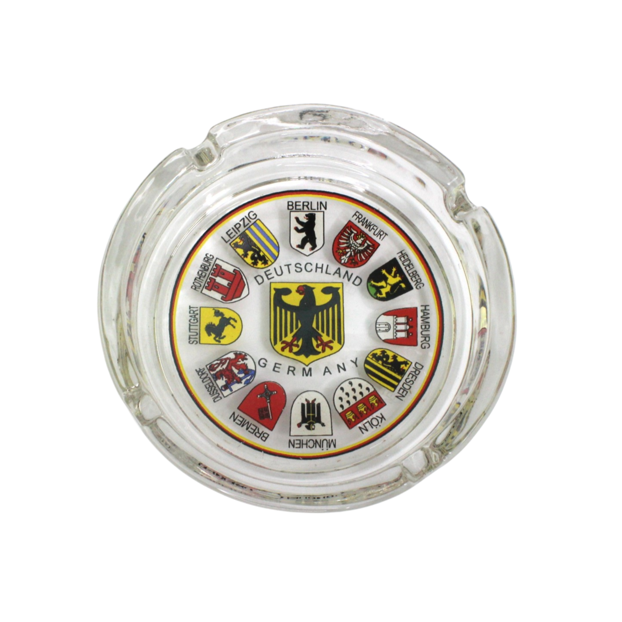 Ashtray Glass Germany Coat of Arms