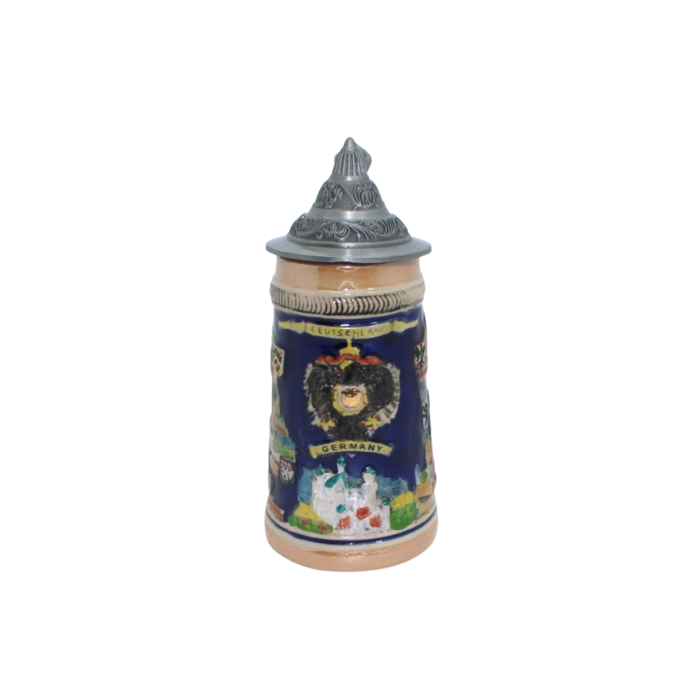 Small beer mug with D-coat of arms
