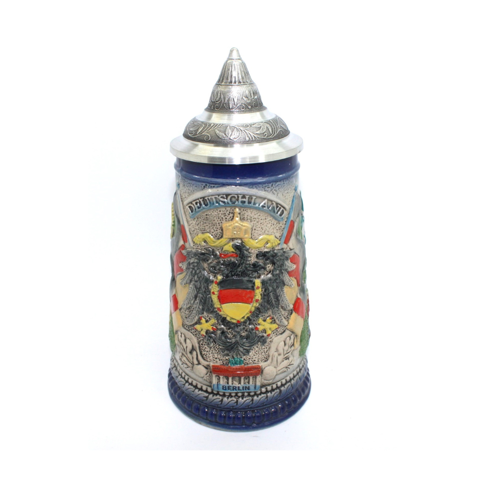 Large beer mug with Germany flag
