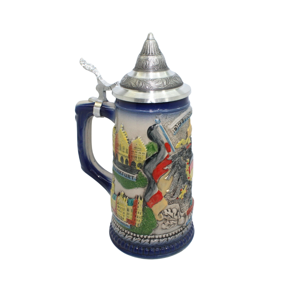 Large beer mug with Germany flag