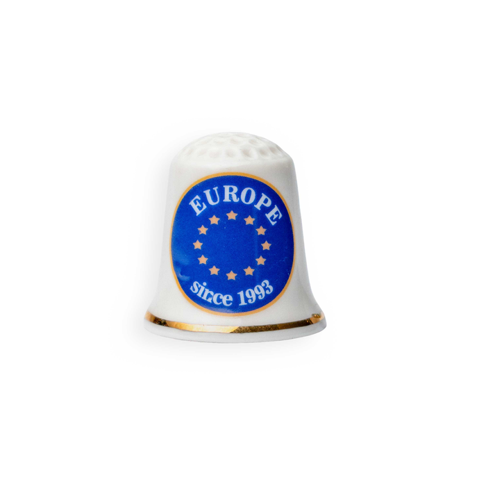 Fingerhut Porzellan Europe Wappen