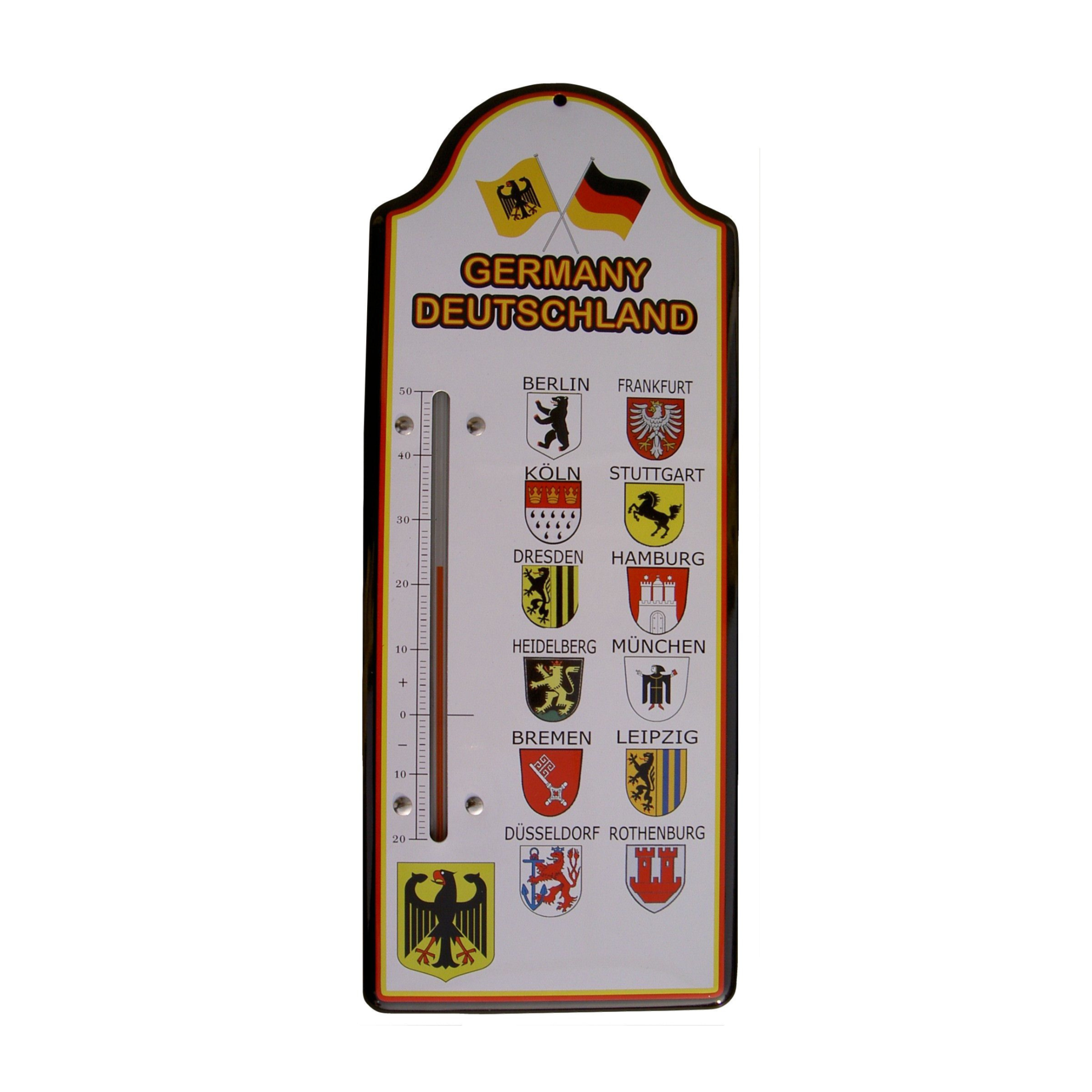 Thermometer coat of arms metal