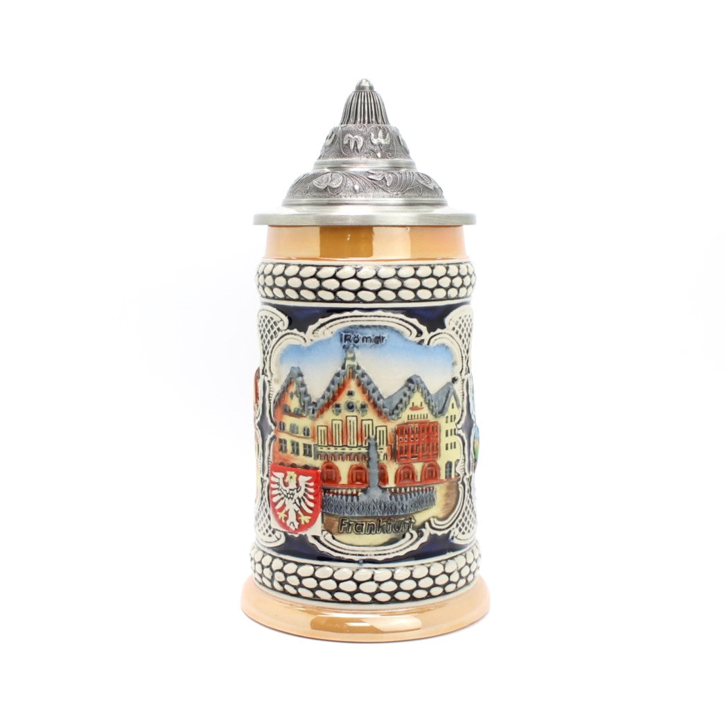 Large beer mug Frankfurt relief