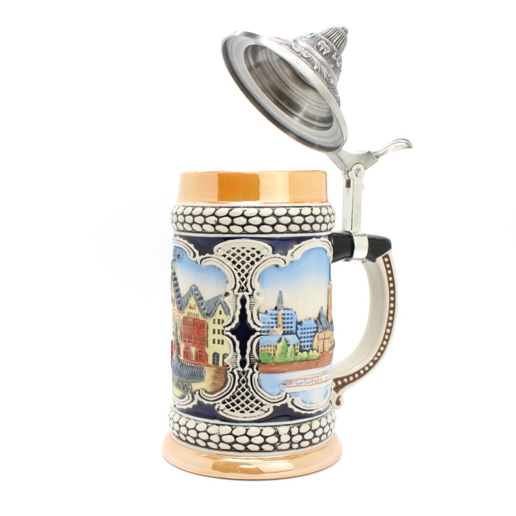Large beer mug Frankfurt relief