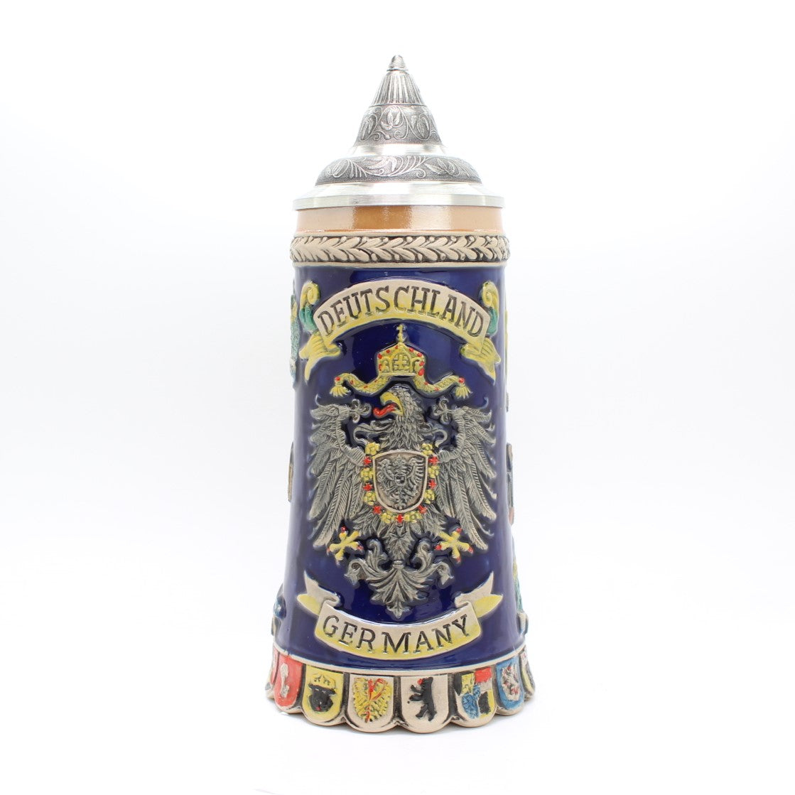 Large beer mug with eagle and coat of arms