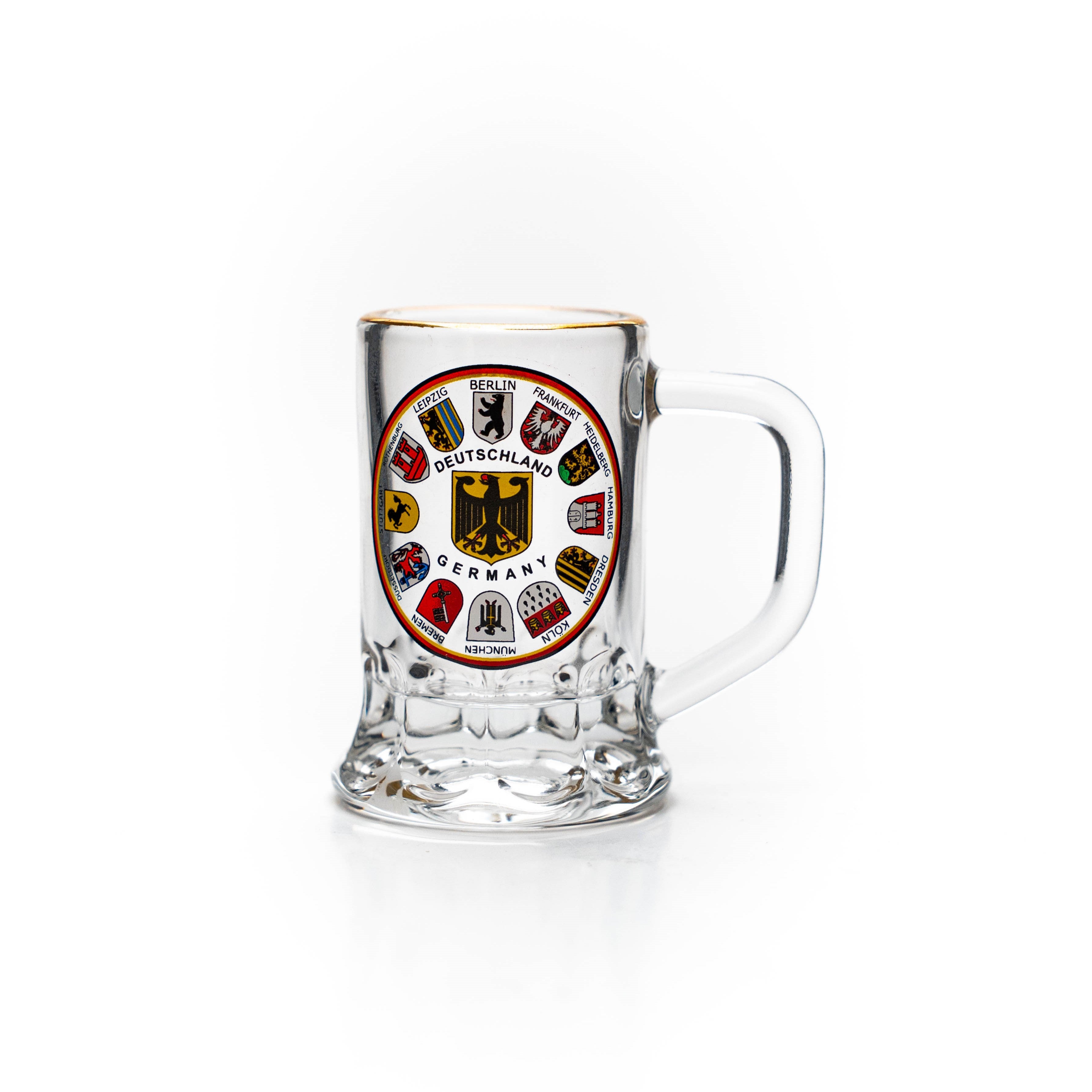 Glass mug mini 2cl coat of arms wreath